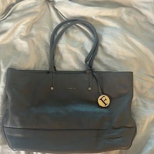 Furla leather tote bag minimal wear great condition.